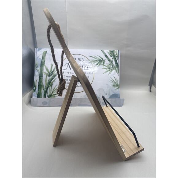 Nana Gifts, Foldable Wooden Cookbook Stand for Grandma, Unique Recipe Stand READ - Picture 7 of 14